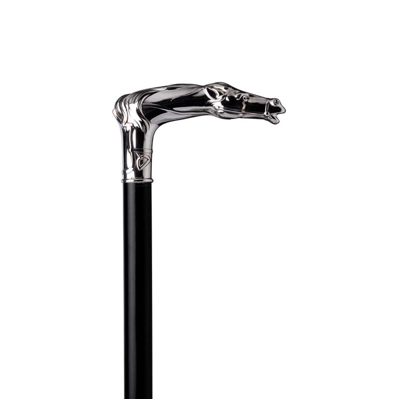 Gehstock Krücke "Pferd 351" (versilbert)