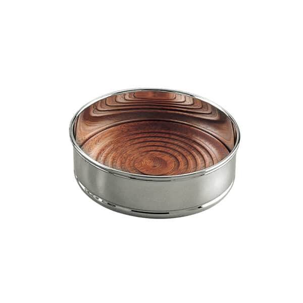 Flaschenuntersetzer Silber 925 Holz