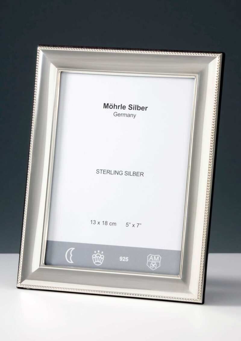 Bilderrahmen Silber 925 "244" Perlrand | Möhrle Silber Germany